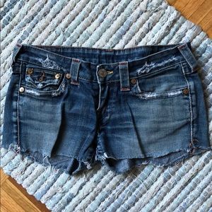 True Religion denim shorts